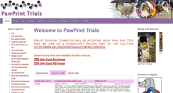 Desktop Screenshot of pawprinttrials.com